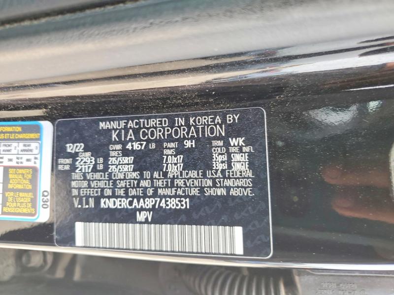54013276 :رقم المزاد ، KNDERCAA8P7438531 vin ، 2023 Kia Seltos مزاد بيع