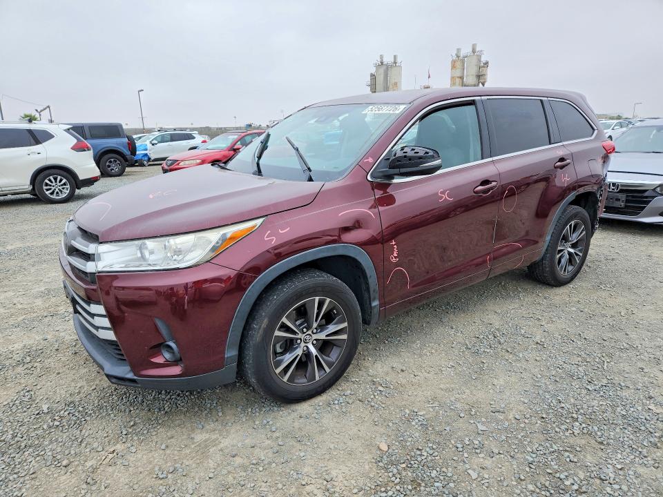 Aukcja sprzedaży 2018 Toyota Highlander, vin: 5TDZARFH1JS037689, numer aukcji: 52567726