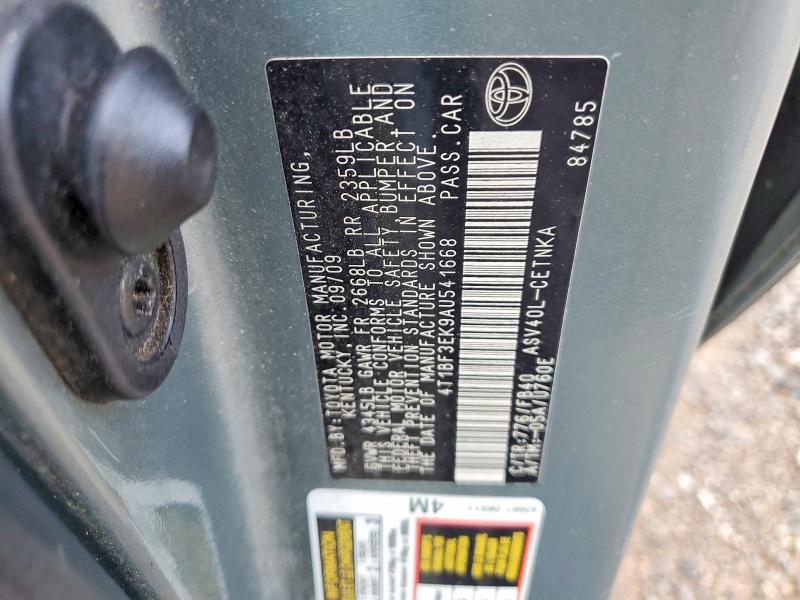 Продажа на аукционе авто 2010 Toyota Camry, vin: 4T1BF3EK9AU541668, номер лота: 55319226