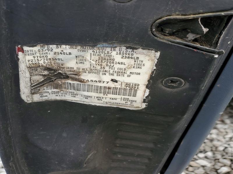 1992 Ford Ranger მანქანა იყიდება აუქციონზე, vin: 1FTCR10U7NTA54977, აუქციონის ნომერი: 51080926