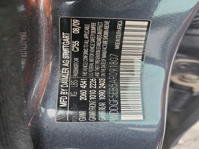 Продаж на аукціоні авто 2010 Mercedes-benz C, vin: WDDGF5EB5AR091807, номер лоту: 53729536