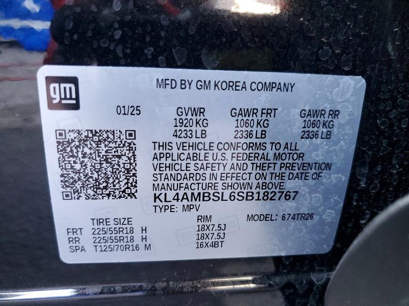 57275696 :رقم المزاد ، KL4AMBSL6SB182767 vin ، 2025 Buick Encore Gx مزاد بيع