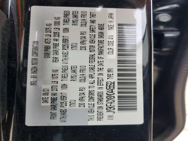 Aukcja sprzedaży 2021 Mazda Cx-5, vin: JM3KFACM8M0445692, numer aukcji: 52190036