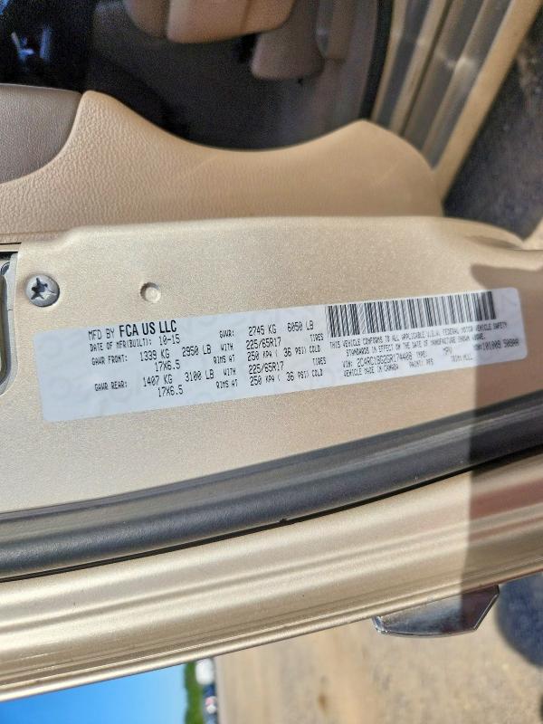 Aukcja sprzedaży 2016 Chrysler Town & Country, vin: 2C4RC1BG2GR174408, numer aukcji: 54263466