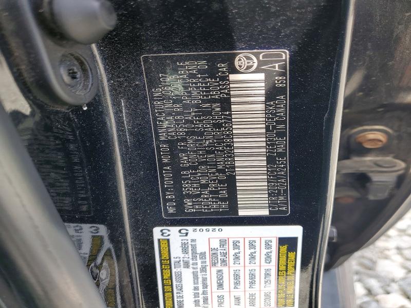 Продажа на аукционе авто 2008 Toyota Corolla, vin: 2T1BR32E38C856774, номер лота: 54861396