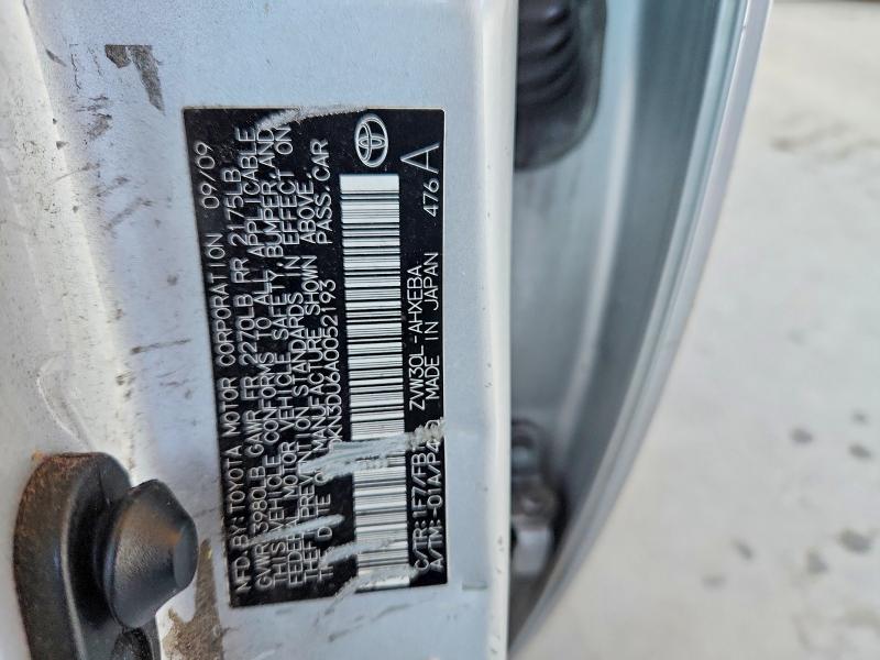 Aukcja sprzedaży 2010 Toyota Prius, vin: JTDKN3DU6A0052193, numer aukcji: 54625416