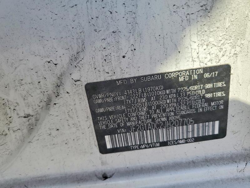 Продажа на аукционе авто 2018 Subaru Crosstrek, vin: JF2GTADC2JH207705, номер лота: 54049986