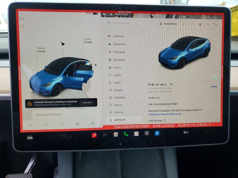 Продажа на аукционе авто 2023 Tesla Model Y, vin: 7SAYGDEE0PA071687, номер лота: 52018966