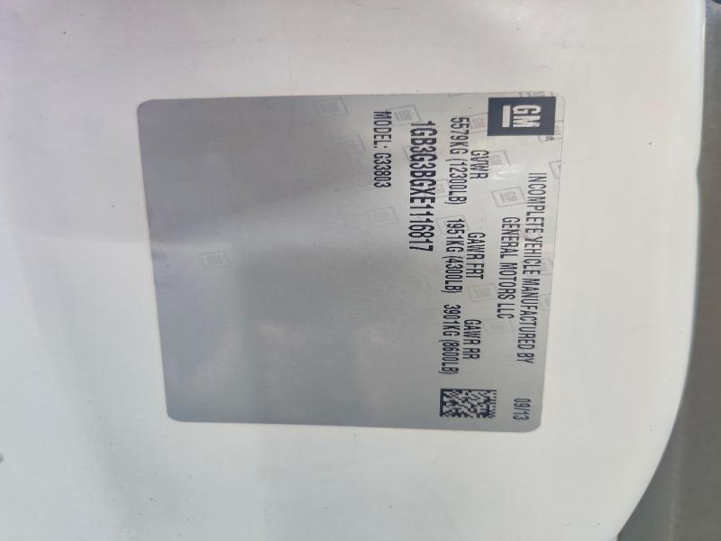 2014 Chevrolet Express მანქანა იყიდება აუქციონზე, vin: 1GB3G3BGXE1116817, აუქციონის ნომერი: 54317766