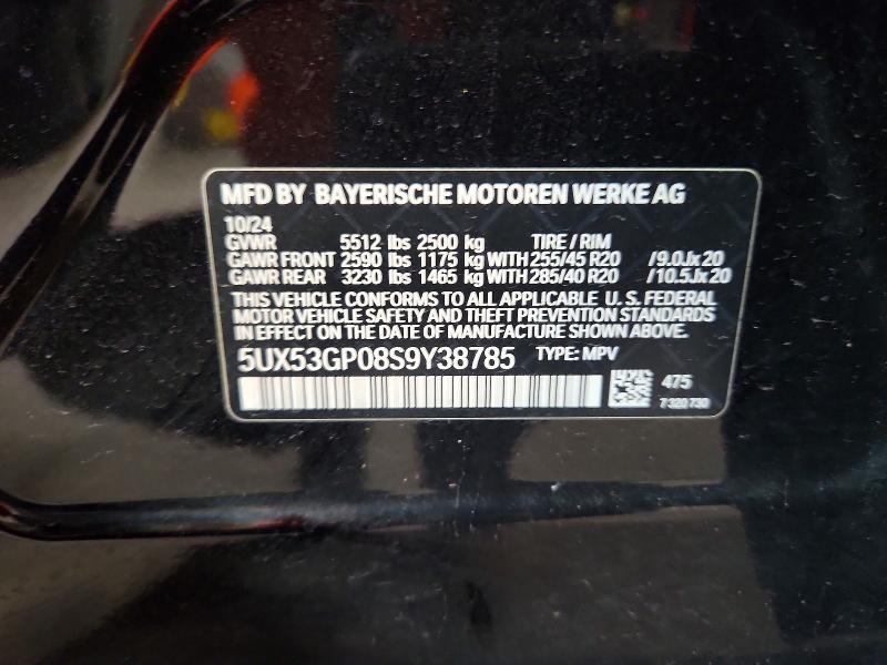 Продажа на аукционе авто 2025 Bmw X3, vin: 5UX53GP08S9Y38785, номер лота: 53735126