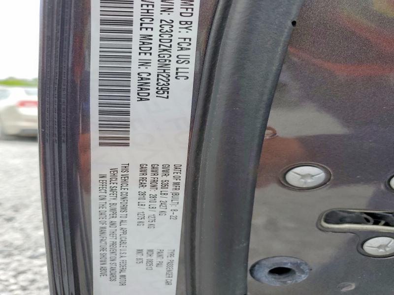 Продаж на аукціоні авто 2022 Dodge Challenger, vin: 2C3CDZKG6NH223957, номер лоту: 53428226