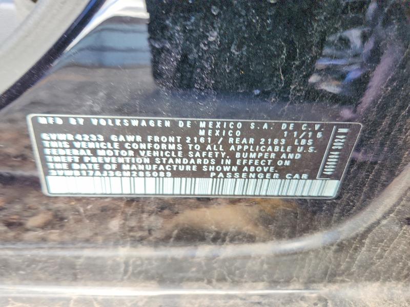 Продажа на аукционе авто 2016 Volkswagen Jetta, vin: 3VWB17AJ3GM285089, номер лота: 53830726