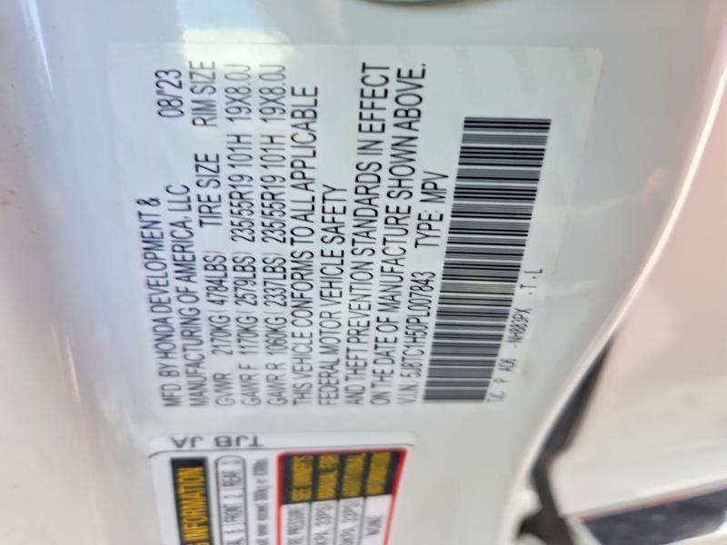 55276446 :رقم المزاد ، 5J8TC1H50PL007843 vin ، 2023 Acura Rdx مزاد بيع