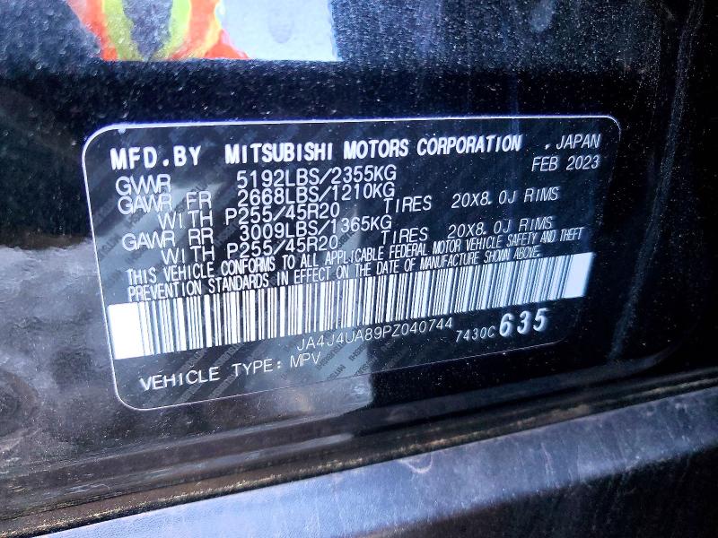 Продаж на аукціоні авто 2023 Mitsubishi Outlander, vin: JA4J4UA89PZ040744, номер лоту: 53267016
