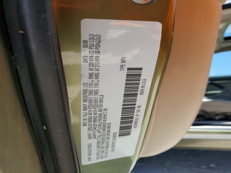 Продажа на аукционе авто 2006 Subaru Outback, vin: 4S4BP86C364358193, номер лота: 53531806