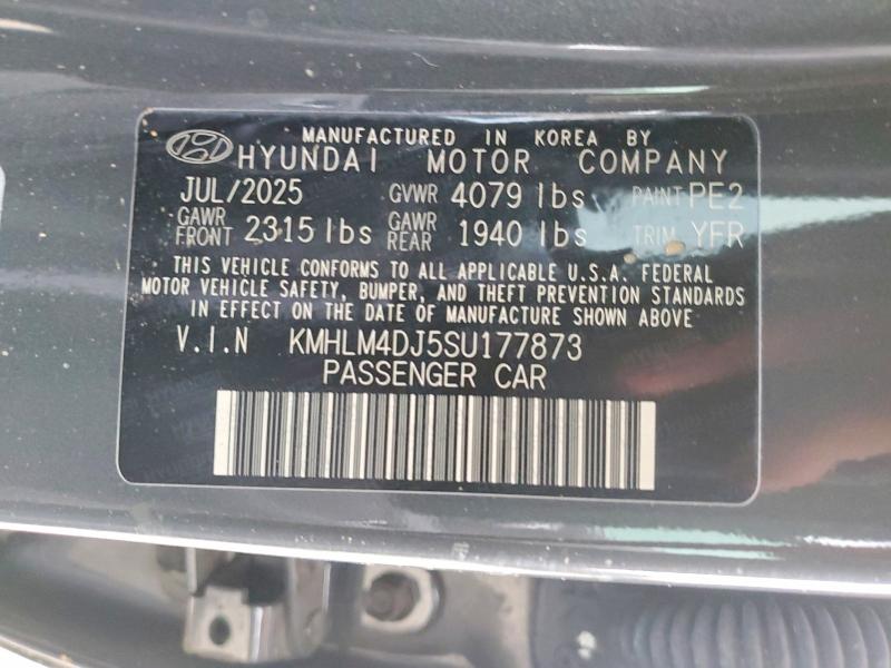Aukcja sprzedaży 2025 Hyundai Elantra Hybrid, vin: KMHLM4DJ5SU177873, numer aukcji: 52664626