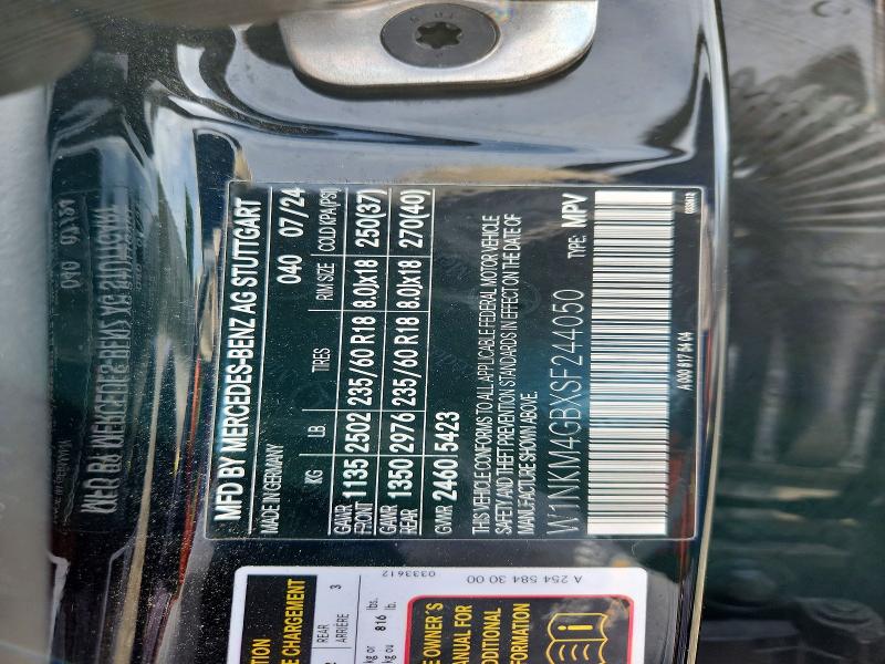 Aukcja sprzedaży 2025 Mercedes-benz Glc, vin: W1NKM4GBXSF244050, numer aukcji: 53834486