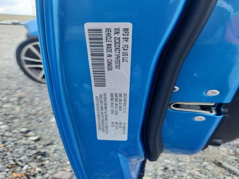 55101396 :رقم المزاد ، 2C3CDXCT1PH707747 vin ، 2023 Dodge Charger مزاد بيع