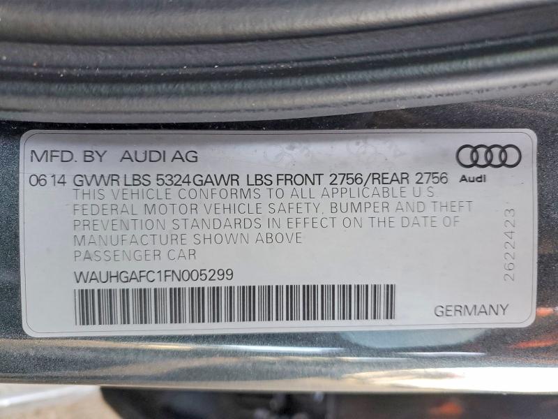 Продаж на аукціоні авто 2015 Audi A6, vin: WAUHGAFC1FN005299, номер лоту: 54669176