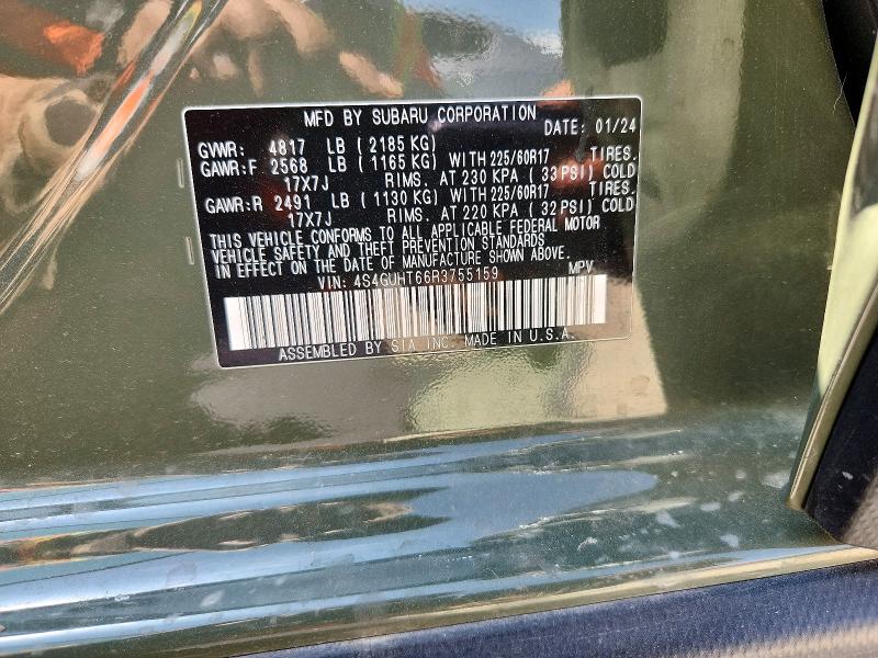Aukcja sprzedaży 2024 Subaru Crosstrek, vin: 4S4GUHT66R3755159, numer aukcji: 53215006
