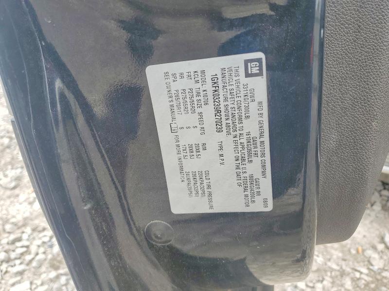 2009 Gmc Yukon მანქანა იყიდება აუქციონზე, vin: 1GKFK03239R270239, აუქციონის ნომერი: 53220846
