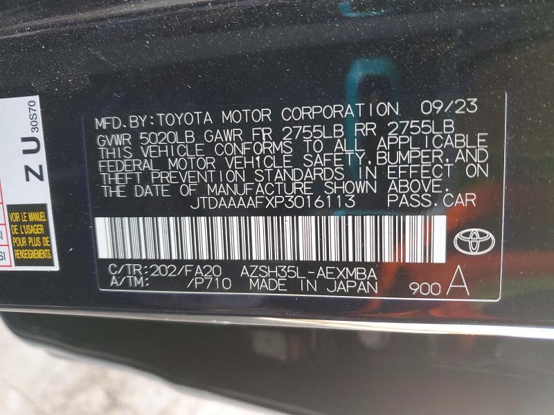 Aukcja sprzedaży 2023 Toyota Crown, vin: JTDAAAAFXP3016113, numer aukcji: 52859416