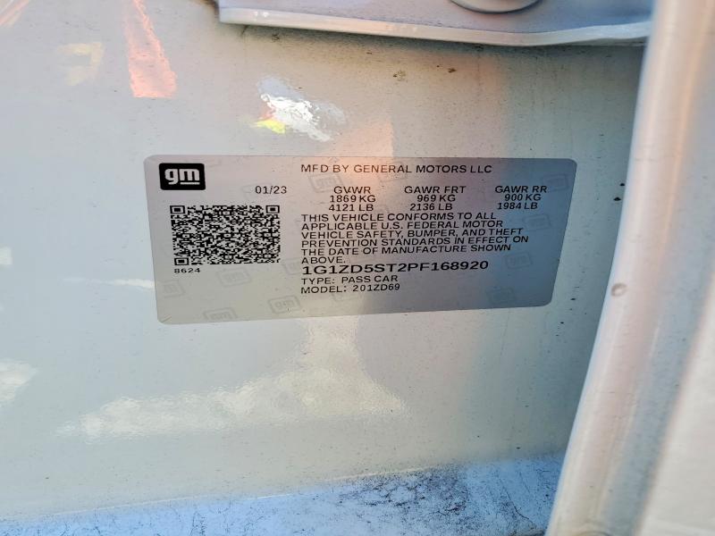 2023 Chevrolet Malibu მანქანა იყიდება აუქციონზე, vin: 1G1ZD5ST2PF168920, აუქციონის ნომერი: 55011606
