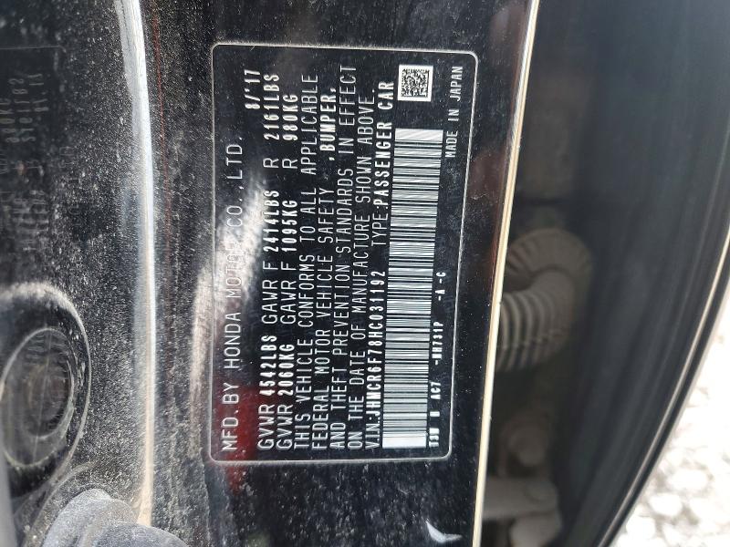 Продаж на аукціоні авто 2017 Honda Accord, vin: JHMCR6F78HC031192, номер лоту: 53255346