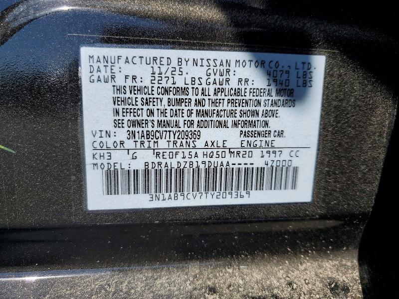 53756256 :رقم المزاد ، 3N1AB9CV7TY209369 vin ، 2026 Nissan Sentra مزاد بيع