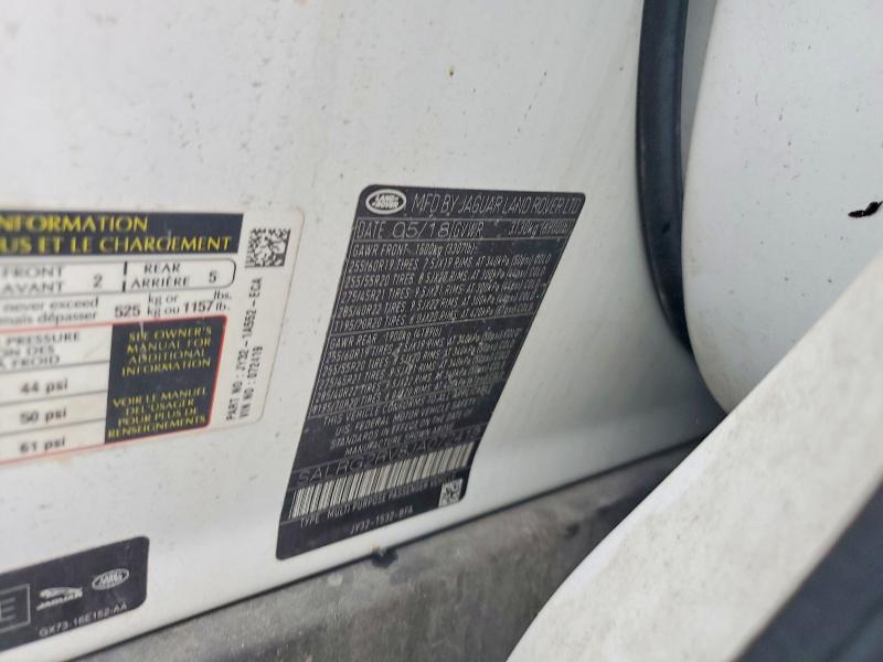 Aukcja sprzedaży 2018 Land Rover Discovery, vin: SALRG2RV8JA072419, numer aukcji: 54710836