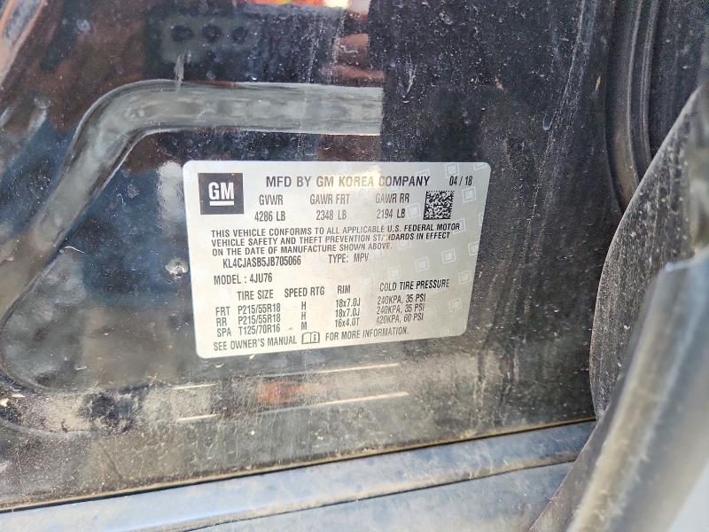 Продажа на аукционе авто 2018 Buick Encore, vin: KL4CJASB5JB705066, номер лота: 52406796