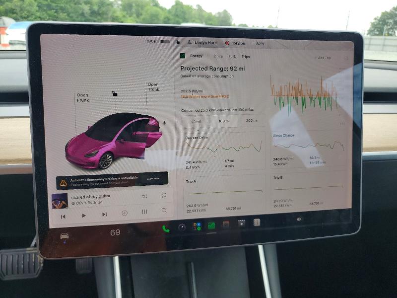 Продажа на аукционе авто 2018 Tesla Model 3, vin: 5YJ3E1EA9JF042823, номер лота: 54553406