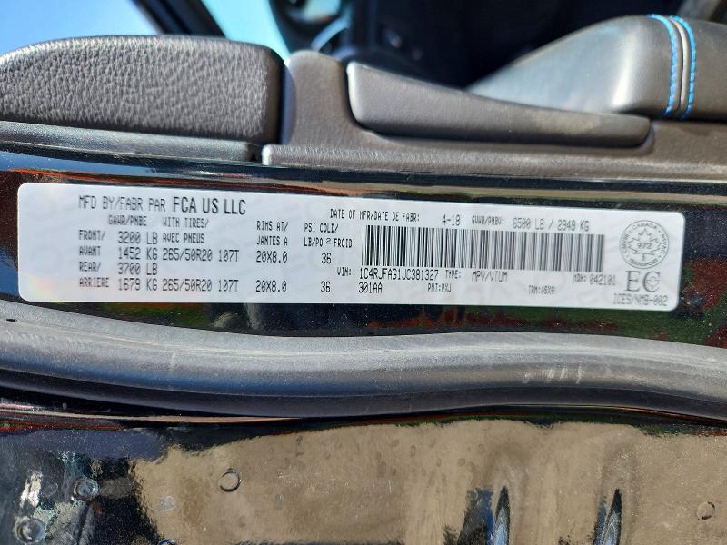 Aukcja sprzedaży 2018 Jeep Grand Cherokee, vin: 1C4RJFAG1JC381327, numer aukcji: 51757576