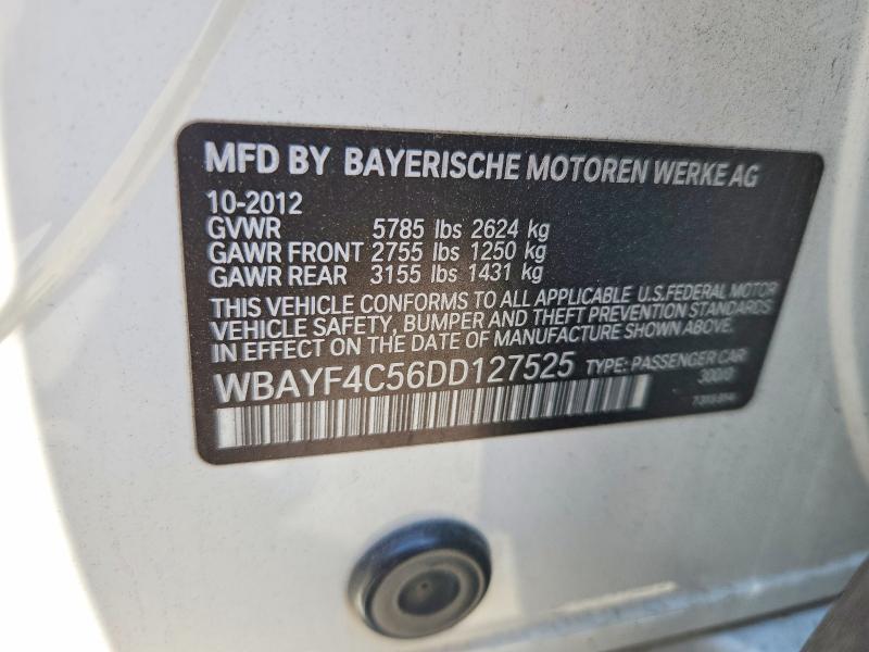 Aukcja sprzedaży 2013 Bmw 740, vin: WBAYF4C56DD127525, numer aukcji: 54164136