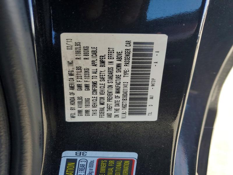 Продажа на аукционе авто 2013 Honda Accord, vin: 1HGCT1B38DA011413, номер лота: 55579136