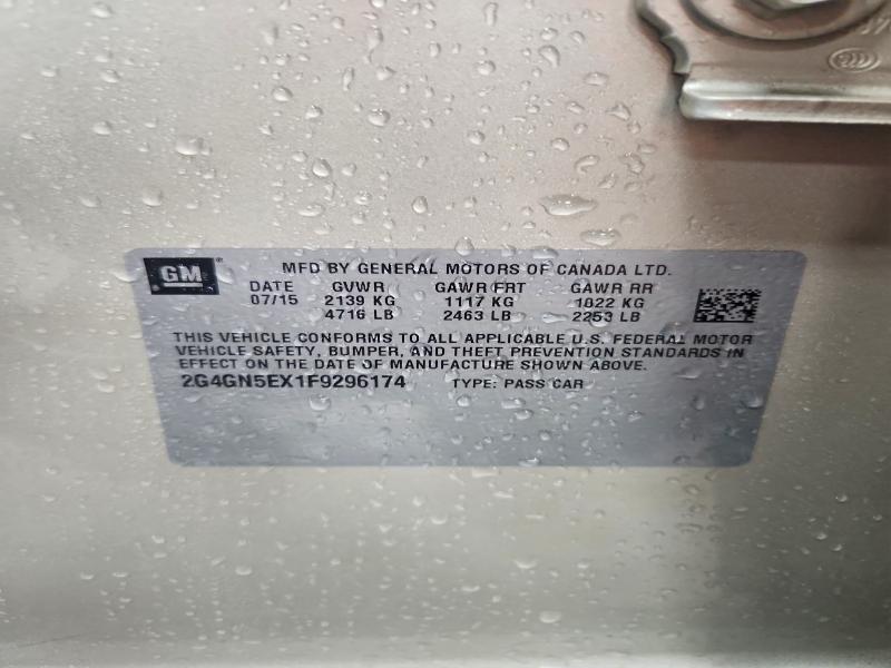 Продаж на аукціоні авто 2015 Buick Regal, vin: 2G4GN5EX1F9296174, номер лоту: 52340216