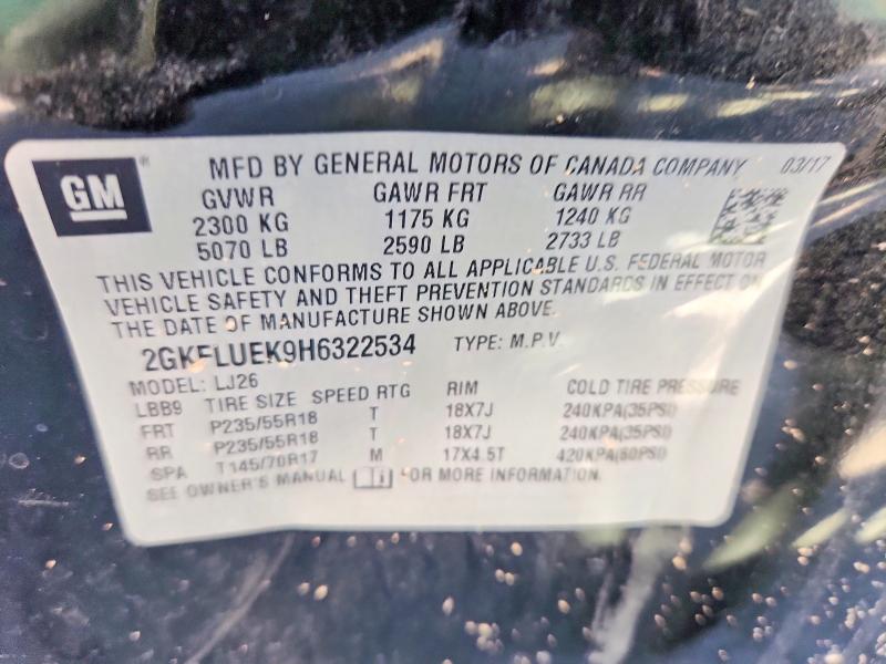 Продаж на аукціоні авто 2017 Gmc Terrain, vin: 2GKFLUEK9H6322534, номер лоту: 53456516