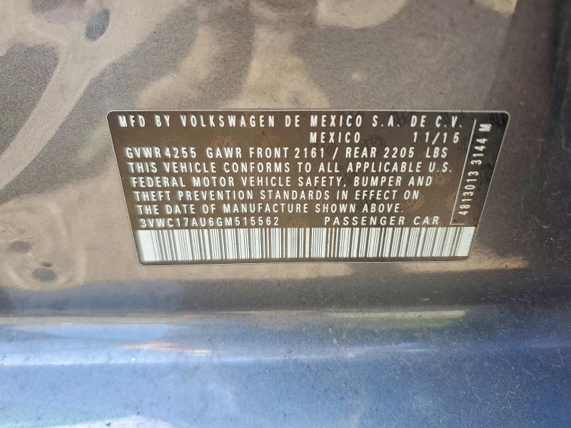 Aukcja sprzedaży 2016 Volkswagen Golf Sportwagen, vin: 3VWC17AU6GM515562, numer aukcji: 54334416