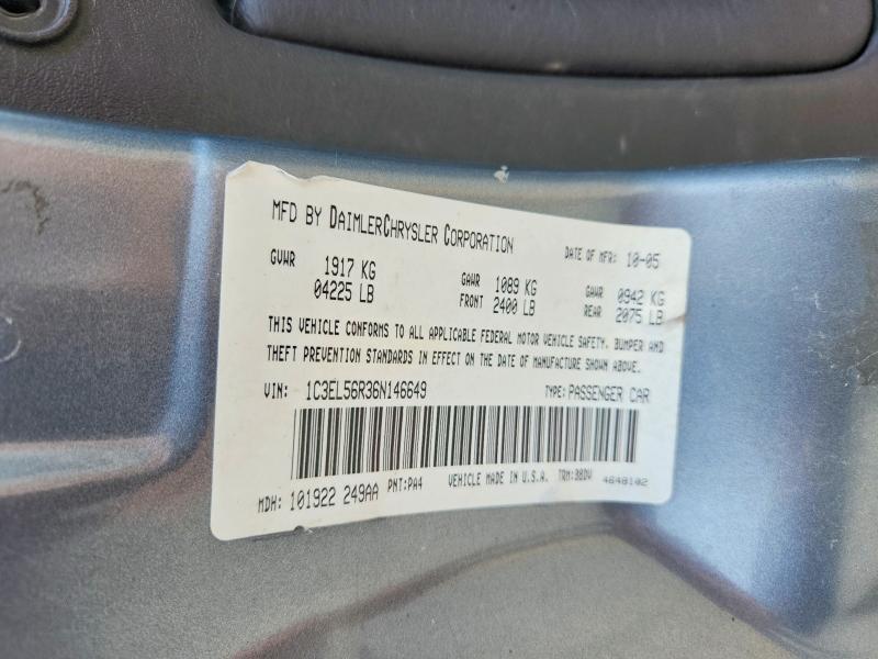 Aukcja sprzedaży 2006 Chrysler Sebring, vin: 1C3EL56R36N146649, numer aukcji: 53753356
