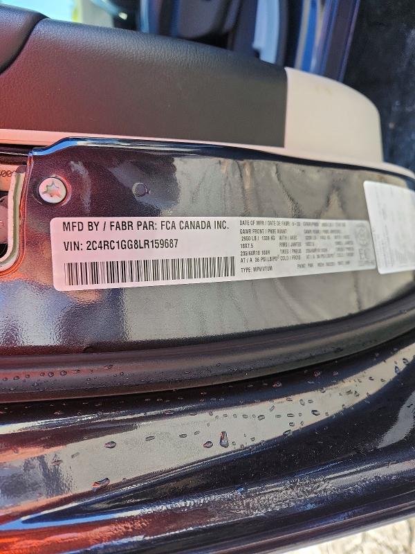 2020 Chrysler Pacifica მანქანა იყიდება აუქციონზე, vin: 2C4RC1GG8LR159687, აუქციონის ნომერი: 51909626