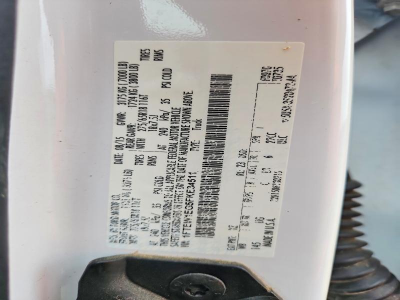 Aukcja sprzedaży 2015 Ford F150, vin: 1FTEW1EG5FKE34511, numer aukcji: 53869266