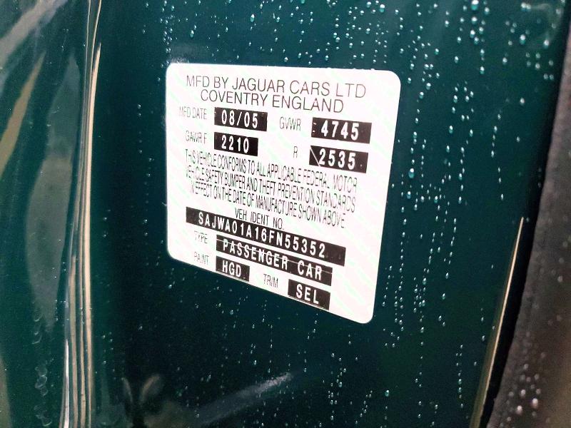 Продажа на аукционе авто 2006 Jaguar S-type, vin: SAJWA01A16FN55352, номер лота: 52162816