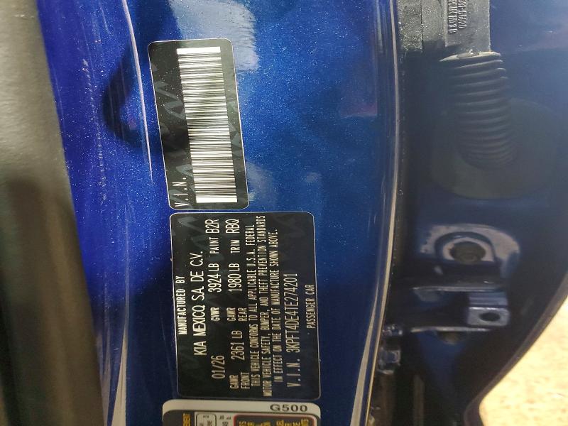 53050196 :رقم المزاد ، 3KPFT4DE4TE274201 vin ، 2026 Kia K4 مزاد بيع