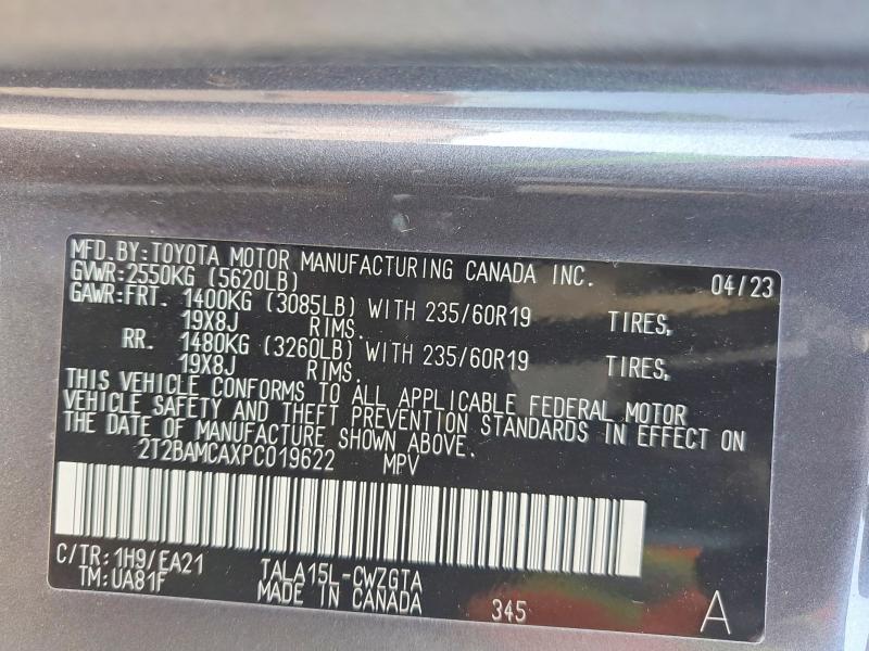 Продажа на аукционе авто 2023 Lexus Rx 350, vin: 2T2BAMCAXPC019622, номер лота: 53305886