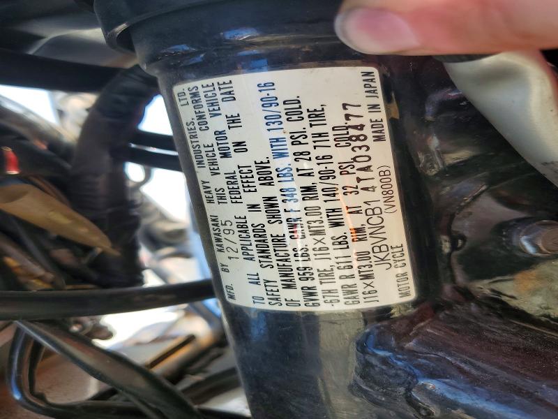 Продажа на аукционе авто 1996 Kawasaki Vn800, vin: JKBVNCB14TA038477, номер лота: 53542526