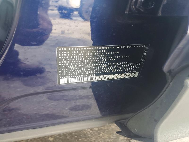 Продаж на аукціоні авто 2023 Volkswagen Tiguan, vin: 3VVNB7AX4PM040725, номер лоту: 55321836