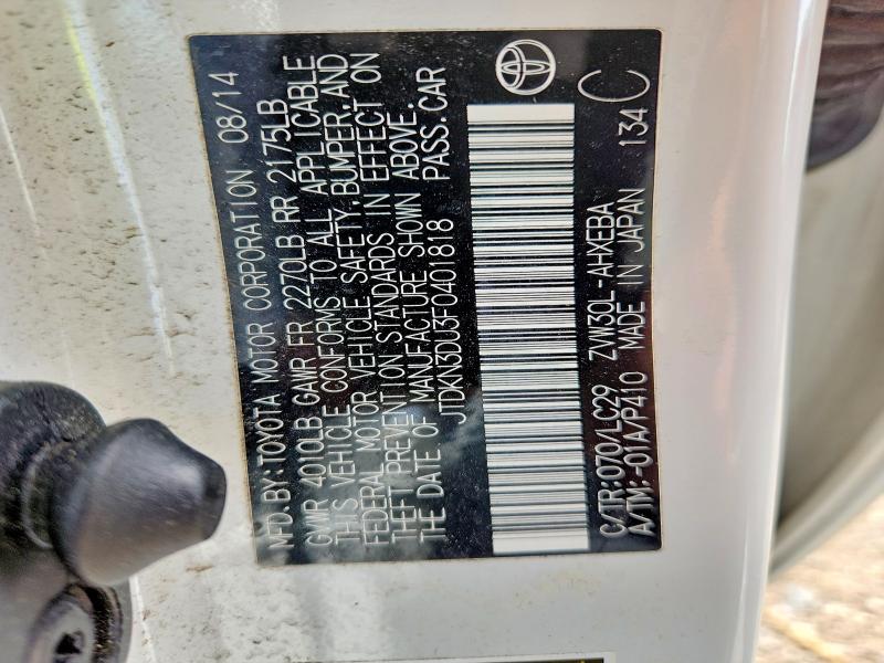 54696316 :رقم المزاد ، JTDKN3DU3F0401818 vin ، 2015 Toyota Prius مزاد بيع
