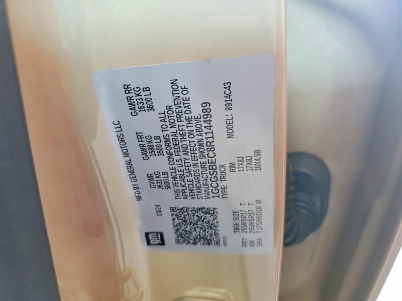 Продаж на аукціоні авто 2024 Chevrolet Colorado, vin: 1GCGSBEC8R1144989, номер лоту: 55274856