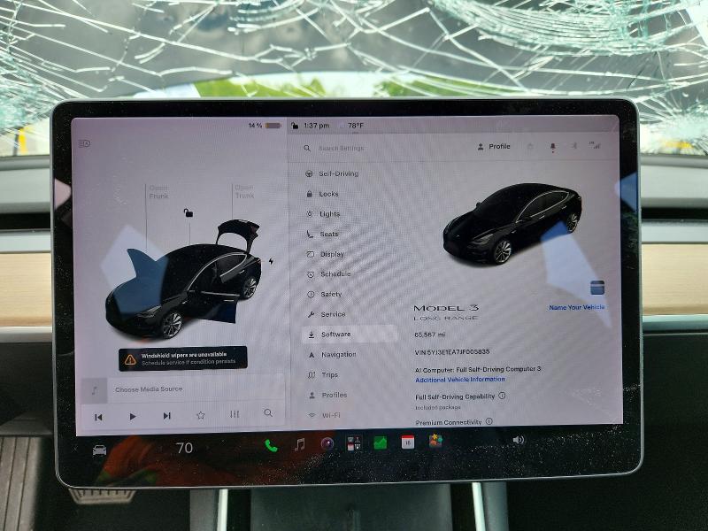 2018 Tesla Model 3 მანქანა იყიდება აუქციონზე, vin: 5YJ3E1EA7JF005835, აუქციონის ნომერი: 53955206