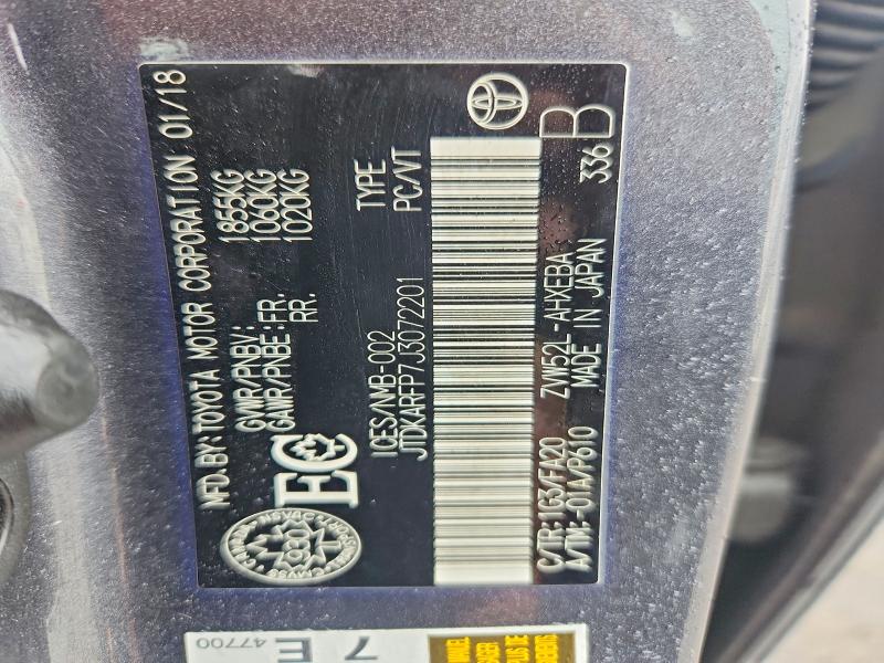 Продажа на аукционе авто 2018 Toyota Prius Prime, vin: JTDKARFP7J3072201, номер лота: 54719716